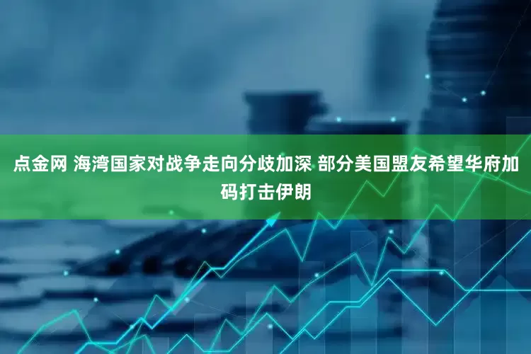 点金网 海湾国家对战争走向分歧加深 部分美国盟友希望华府加码打击伊朗